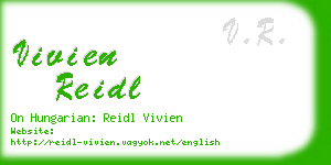 vivien reidl business card